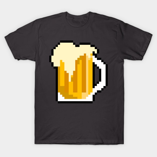 Beer Pixel Art Videogames Geek T-Shirt by LuisP96